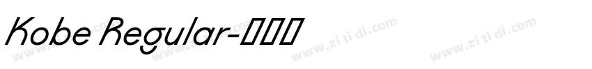 Kobe Regular字体转换